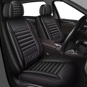 Custom Fit Full Coverage Seat Covers for Nissan Rogue 2014-2025 2/5-Seat Full Set - Waterproof Faux Leather Abrasion Resistant Wrinkle Resistant Pets & Kids Friendly Stain Spill Oil Resistant Quick Dry Airbag Compatible, Airbag Safe, Easy Install