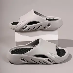 Mens Slides-Comfortable Non-SlipWith Breathable Plus PillowLightweightToe IndoorTsinelas pvc sol arch support non slip slipper Flipflop casual sport sneaker Walking Shoes Boy slides design slipper Grey Footwear Fasciitis designer junky trendy letter print