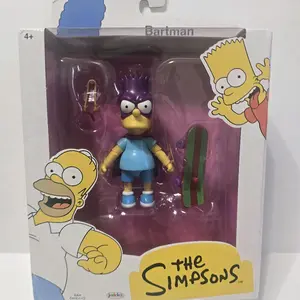 The Simpsons 5 inch Tall Bartman Articulated Action Figure with Skateboard Accessory