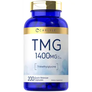 Carlyle TMG Supplement | 1400mg | 200 Trimethylglycine Quick Release Capsules | Non-GMO & Gluten Free