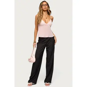 Kerie Pinstripe Low Rise Pants