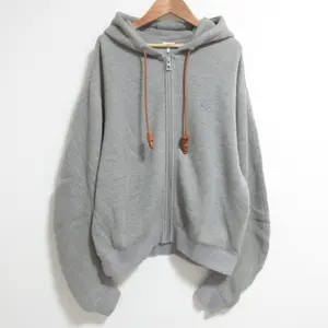Pre-owned Loewe Cotton Small Leather Goods Flamenco Zip Hoodie