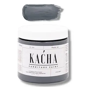 KACHA Furniture Paint - Siva Grey | Elegant Matte Finish (Available in 2 Sizes)