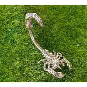 Scorpion Belly Ring Pierced Navel 316L Surgical Steel