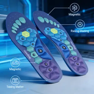 Insoles for Foot Soreness Relief, 220+ lbs Support for Plantar Fasciitis, High Arches & Flat Feet, Shock Absorbing Arch Pad, Migraine & Stress Relief, Lowers Fatigue for Standing Jobs & Sports, For Men & Women, Eases Neuropathy & Swollen Feet