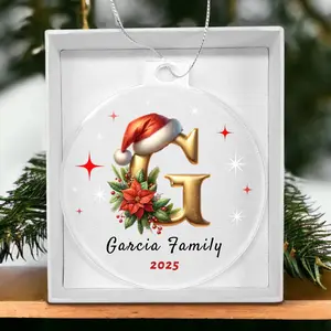 Personalized Family Name Christmas Acrylic Ornament Gift Decor Decoration christmas  ornaments  2024