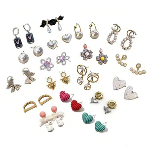 6 Pairs Random Stud Earrings for Women, Hypoallergenic Cartilage Earrings for Multiple Piercing, Set for Jewelry Gift