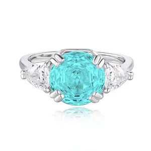 925 Sterling Silver 4 Carat Rose Cut Engagement Ring Sparkling Wedding Band Anniversary Gift for Her Rhinestone Decor Ring Solitaire Ring