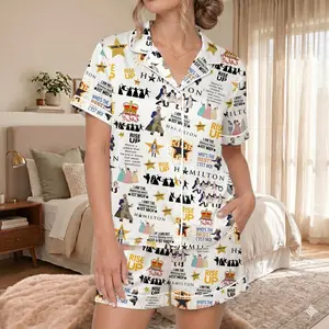 Hamilt0n Musical Pajama Set, Broadway Theater Sleepwear, Alexander Hamilt0n Eliza PJs, Revolutionary Nightwear, Gift for Women, For Her