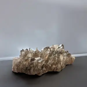 Natural Smoky Quartz Cluster Crystal Decoration