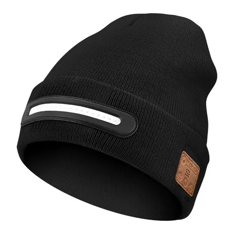 Unisex Bluetooth Beanie Hat with LED Headlight, Removable Speaker, USB Rechargeable Warm Design for Music, Calling & Outdoor Sports, Spiderweb Trawler Watch Fisherman Cali Boy Skull Cap Birthday Gift