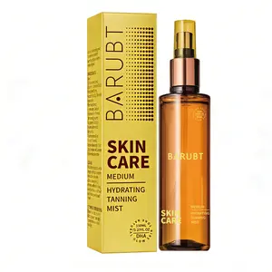 BARUBT Self-Tanning Mist for Body, Face, and Hands – Added skincare benefits (hyaluronic acid, vitamin C, vitamin E, DHA, and collagen boost) – Cucumber scent: no fake tan smell! – Hydrating mist for a gradual tan