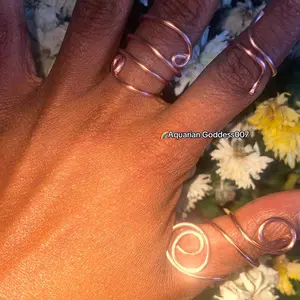 Handmade Copper Rings Set of 3 - Size Small