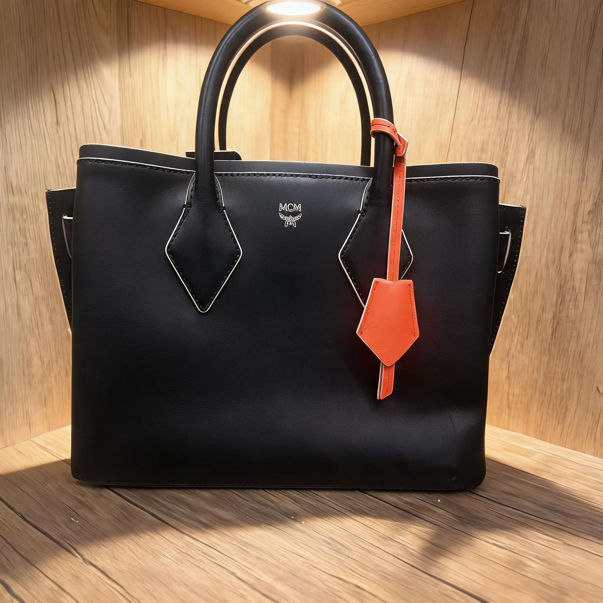 Pre-owned MCM Leather Shoulder Bag C0726791018