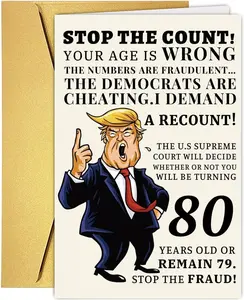 Funny 80th Birthday Card, Hilarious 80 Years Old Birthday Card Gift For Husband Wife Dad Mom, Ideal 80th Birthday Card Gift For Grandpa Grandma, Happy 80 Birthday Card