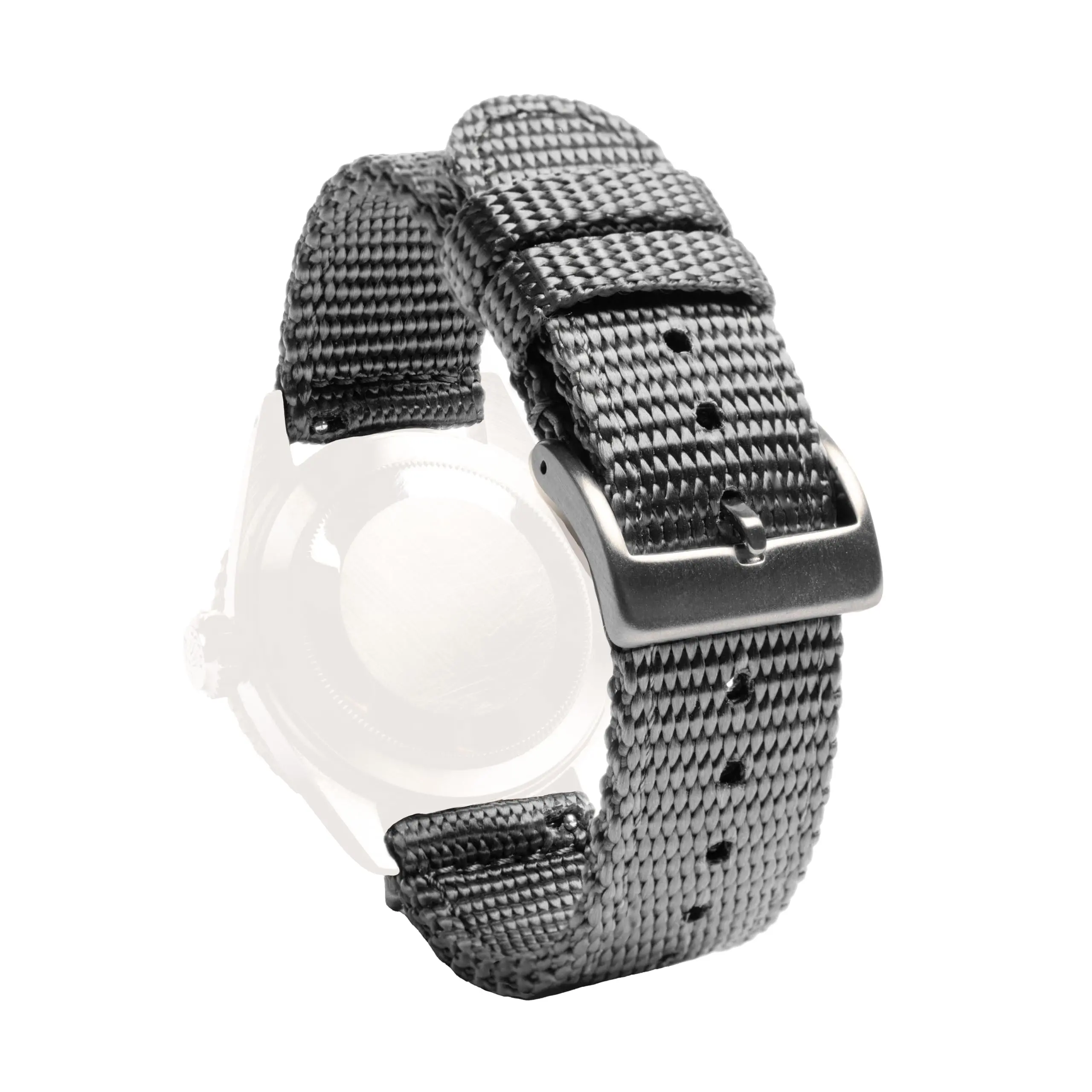 Altera Nylon Quick Release Watch Band NATO Strap Slate Gray Color 20mm (20mm, Slate Gray)