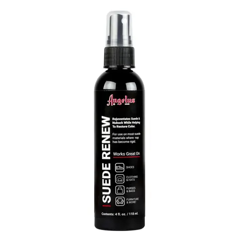 Angelus Suede Renew 4oz Pump Spray Shoe Cleaner - Footwear Cleaning & Care Solution for Suede & Nubuck, Restores Faded Color, Revives Nap, Rejuvenates Materials, Rejuvenates Suede & Nubuck
