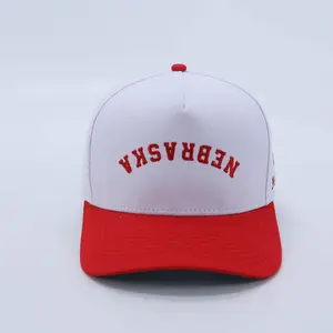 Nebraska "Titles" Old Style Snapback - A classic flatbill snapback silhouette. This hat features a structured crown, flatbill, and an adjustable strap at the back for a customizable fit.