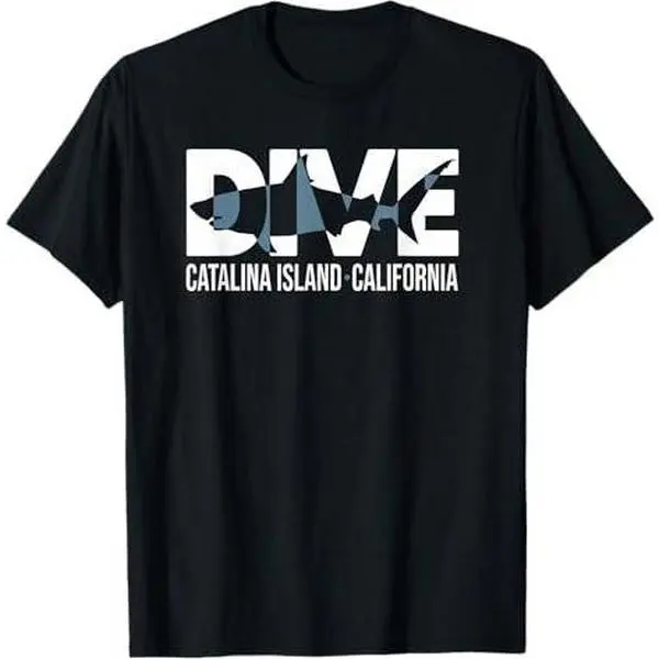 DIVE Catalina Island California SCUBA Diver DIVING T-Shirt
