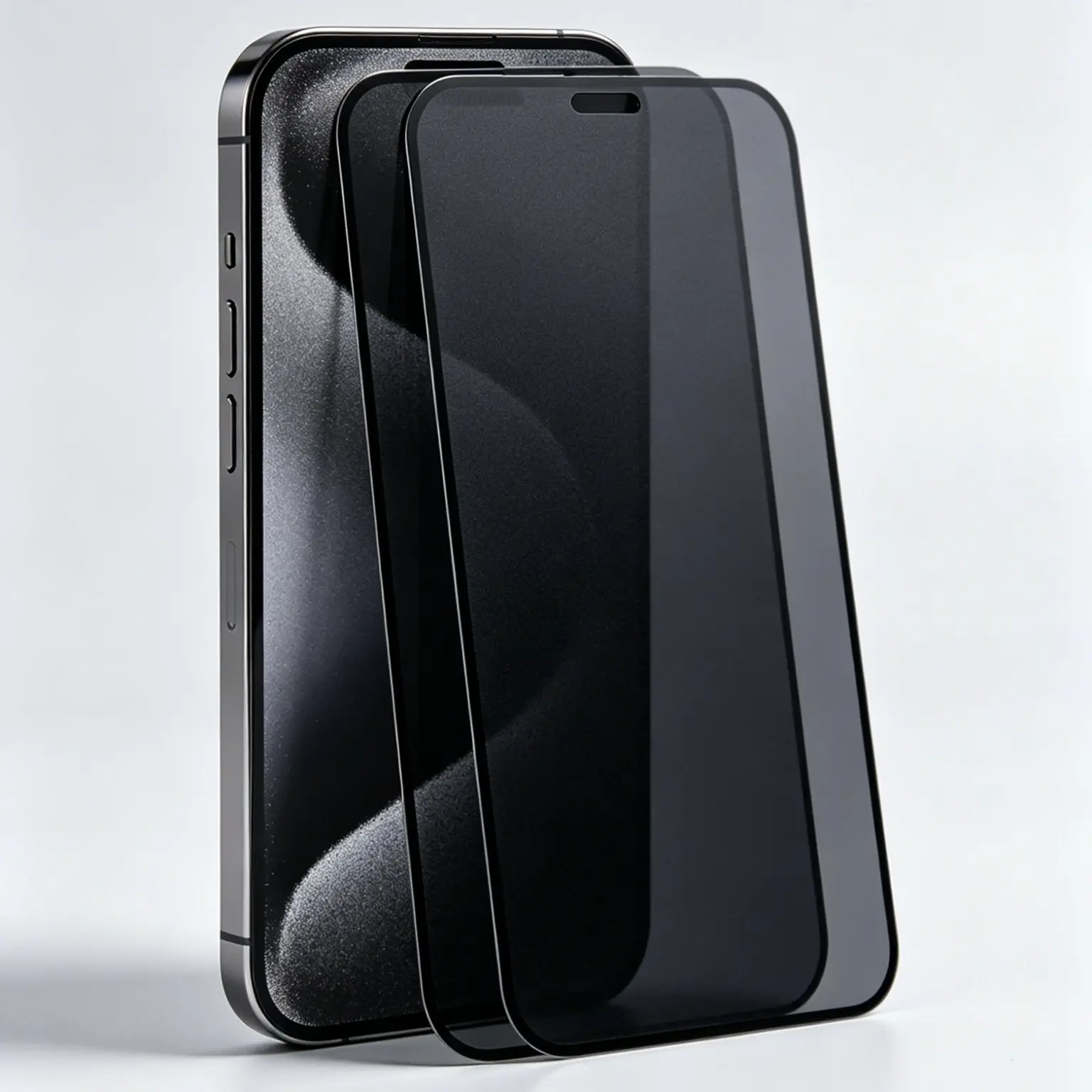 Full Coverage Black Border Tempered Glass for iPhone 13-17 Pro Max, HD Clear Privacy Anti-Spy Screen Protector with Installation Tool Kit