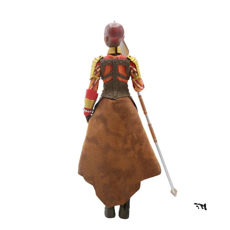 Marvel Black Panther Wakanda Forever Okoye Doll 13" Dora Milaje Spear