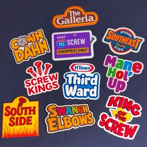 HTown Custom Mini Sticker Pack 3 Featuring 10 Unique Urban Art Stickers from Galleria Comin Dahn & Third Ward Including Screw Kings