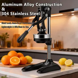 Manual Cold Press Slow Juicer | Cast Iron,Aluminum Alloy, Stainless Steel Masticating Juicer| Cold Press Juicer Machines | Heavy DutyCountertop Juice Press for Fresh Juice | FruitUtensils Squeezer Hand Commercial Grade Citrus Press Citrus Juicer hand juic