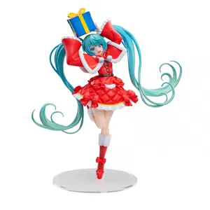 19cm Luminasta Series Hatsune Miku Official Christmas Edition PVC Anime Figure Collectible Figurine Table Ornament Fan Collection Holiday & Birthday Gifts