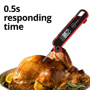 [BBQ HOT]ThermoPro Digital Meat Thermometer - 0.5s Response, Auto-Rotating Display, Waterproof, Compact Kitchen Utensil for Cooking, BBQ, Grill | Fathers Day Gift