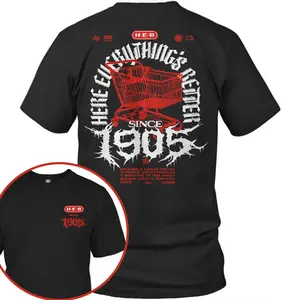 HEB 1905 Heavy Metal T-Shirt-Unisex T-Shirt Fashion Cotton, Full Colors, Full Sizes, For Men, For Women