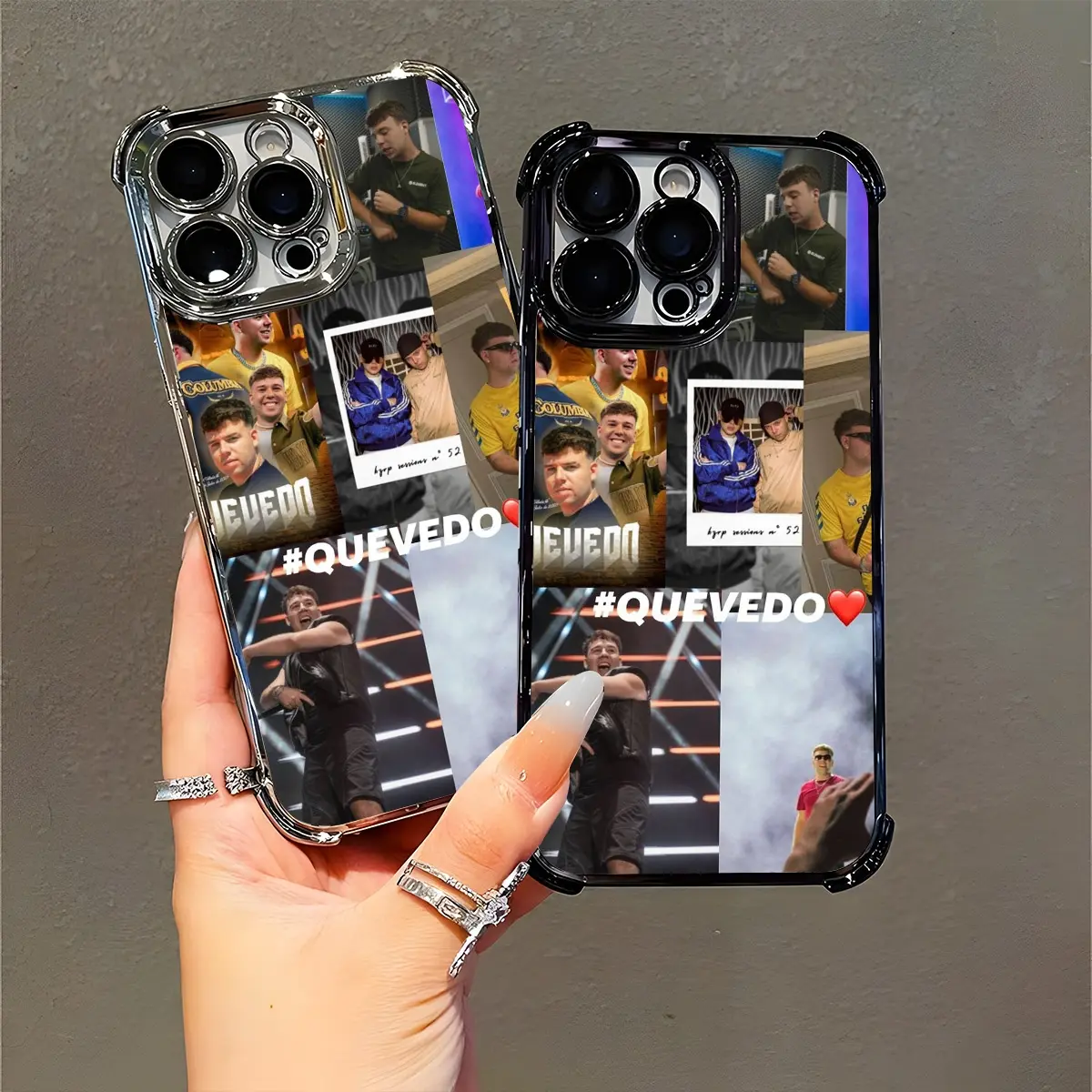 Quevedo Fan iPhone Case for Music Lovers Latin Pop Fans Daily Use & Concerts Compatible with iPhone 11/12/13/14/15/16 (Pro Max/Plus)
