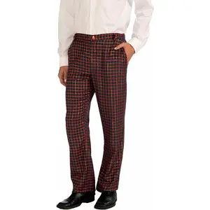 Adult Men's Festive Holiday Christmas Plaid Pants