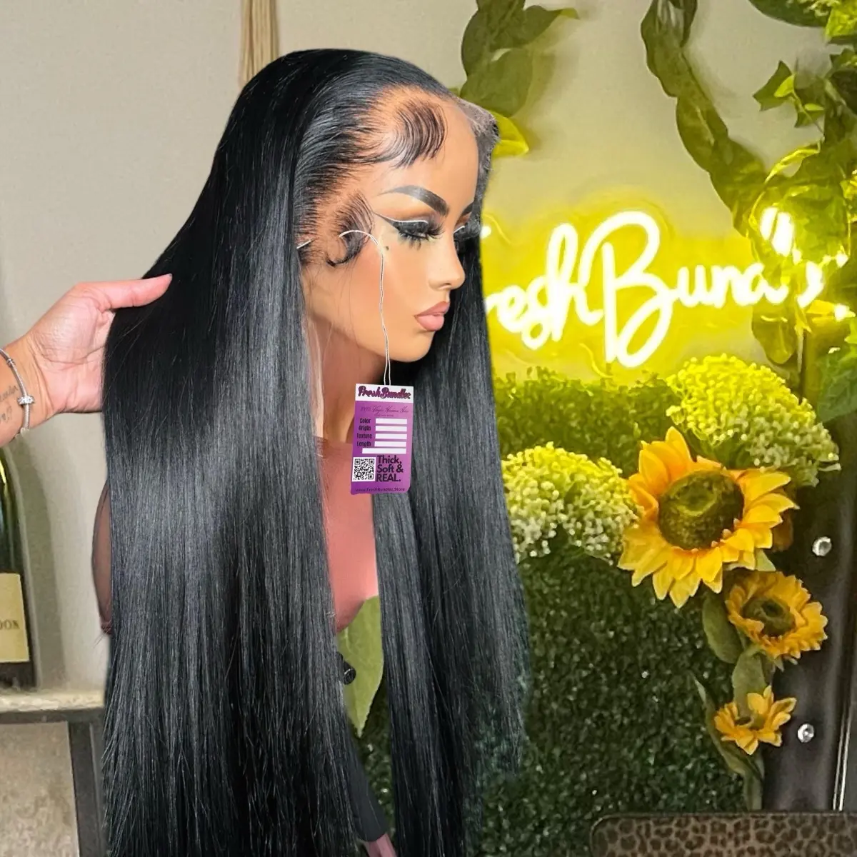 13x6 Real HD Full Frontal Indian Straight Wig