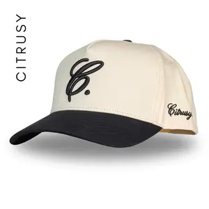 SIGNATURE C. TRUCKER HAT - CREAM/BLACK