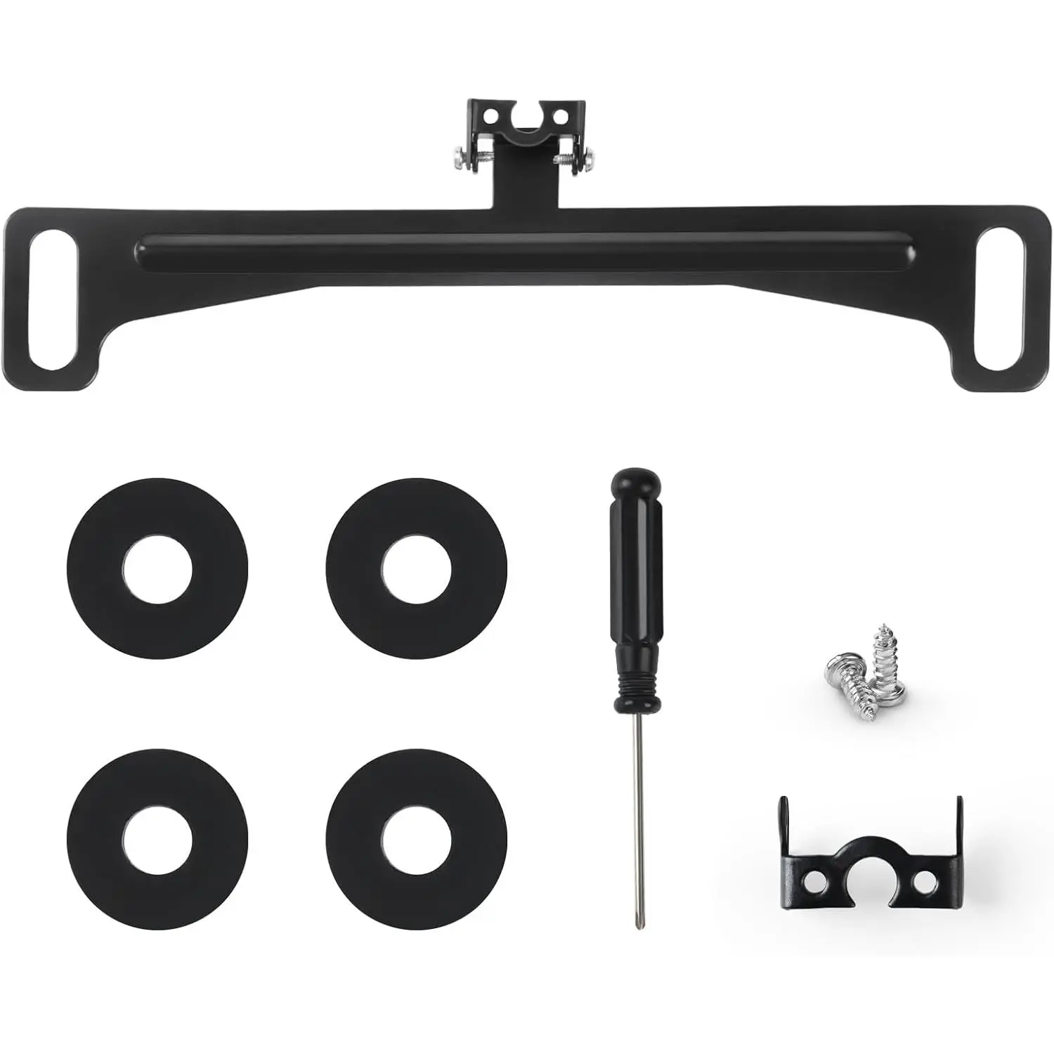Anti-Rust Full Stainless Steel Universal Rear View Camera License Plate Bracket, Professional Mount Accessory for Backup, Dash Cam Mirror Cameras