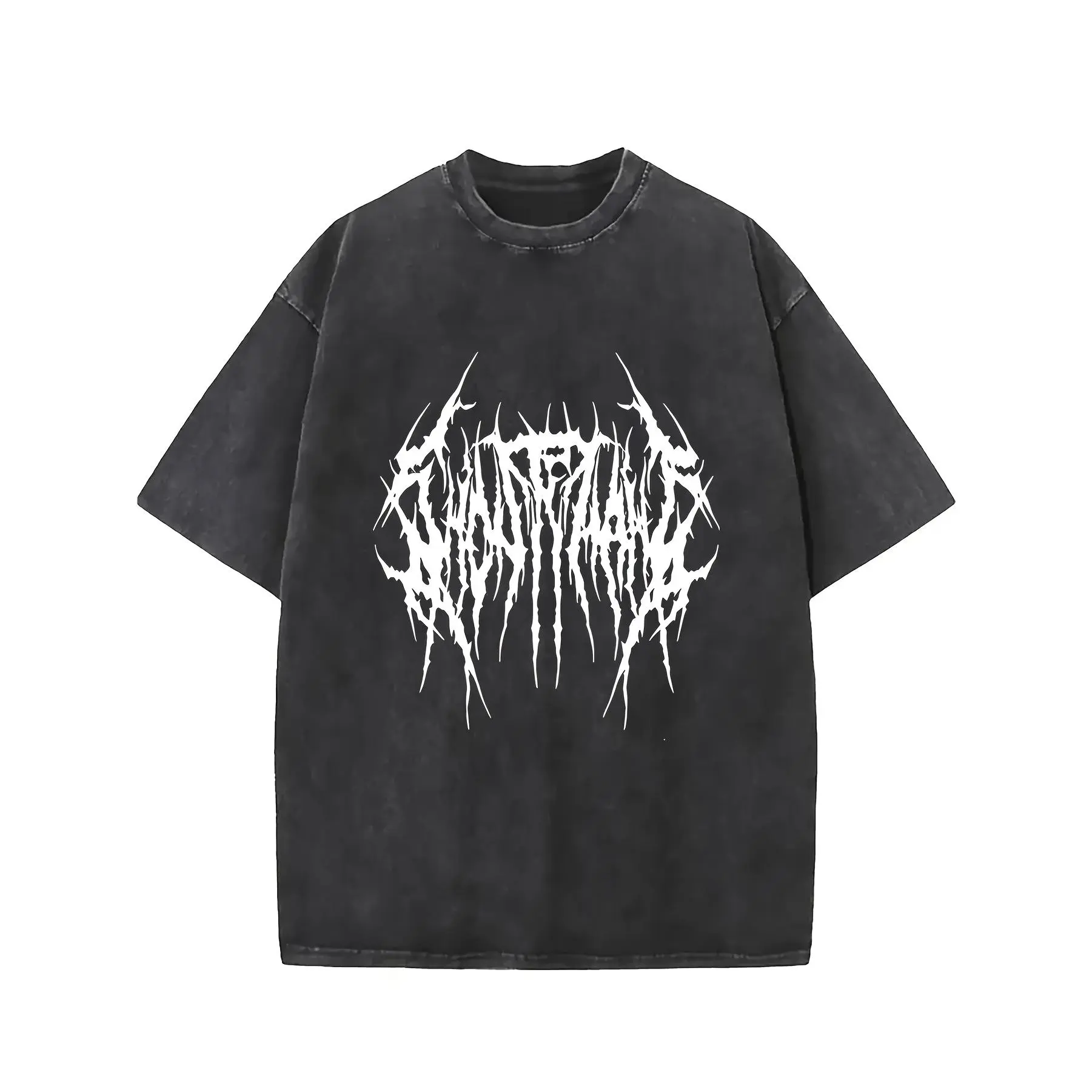 Ghostmane Graphic Tee, Vintage Clown Print T-Shirt for Men & Women, Soft 100% Cotton, Comfy Short Sleeve Crewneck, Tshirt, Top, Fabric, Menswear, Round Neck