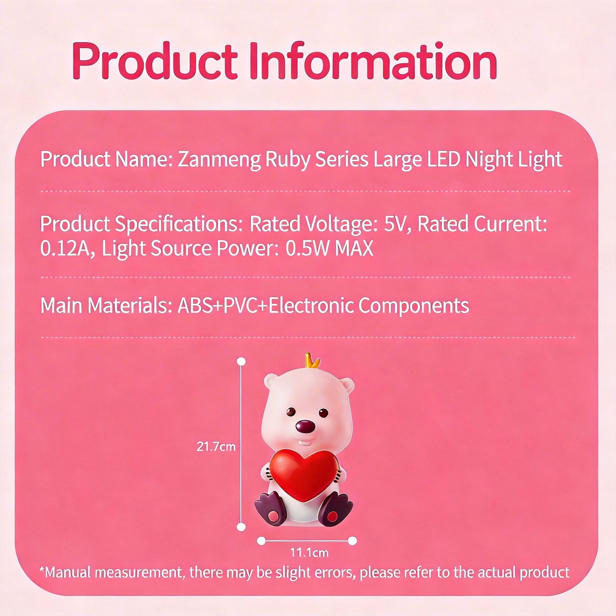 MINISO Loopy Big LED Night Light Decor | Soft Sleep Lamp for Bedroom ,DeskDecor ,CuteGadget ,Gift For Girls & Friends