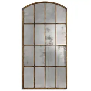 Amie Large Antique Iron Mirror