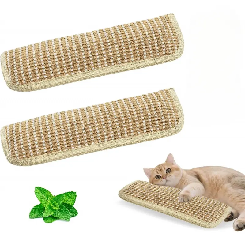 2 Pack 11.2 inch Sisal Pillow Catnip Toy for Cats , Cat Toys with A+ Organic Catnip Interactive Kicker Toy  for Indoor