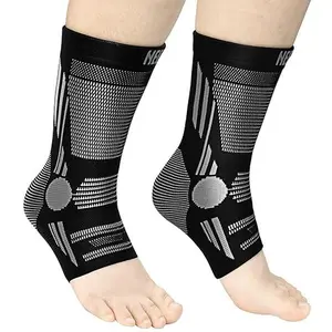 NEENCA ankle braces, 2-pack compression sleeves. Provide comfortable support and stability for daily activities and sports, with a breathable and flexible fit for easy movement.breathable ankle sock
