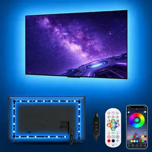LED Lights for TV, 16.4ft TV LED Backlight for 45-75 Inch TVs, Strip Lights with  Sync,  APP and Remote Control, USB  for Bedroom Gaming  Decor