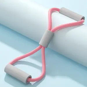 Figure-8 resistance band for back beautification, yoga training equipment, elastic tube for chest expansion, resistance strap for women's back exercises, figure-8 rope