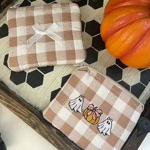 Fall & Halloween Mini Pouches | bow + ghost pouches