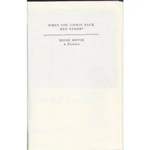 USED Book - When You Comin Back, Red Ryder? & Home Movie, A Preface by Mark Medoff (Hardcover) - english
