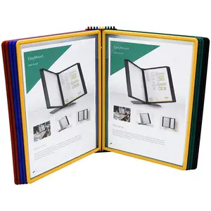 Tarifold  Easy - Load Wall Display Unit with 10 Display Pockets, Assorted Color, Desk Organizer Tidy, Files Organizer, Office Stationery Supplies