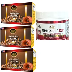 Gourmet Ganoderma Reishi 4 in 1 Coffee Pack 3 Ganoderma & GIF Free 273g 16.2g x 15 Sachets