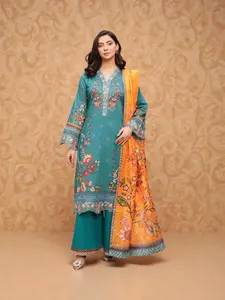 Traditional Pakistani Cotton Salwar Kameez, Cultural Wear for Women