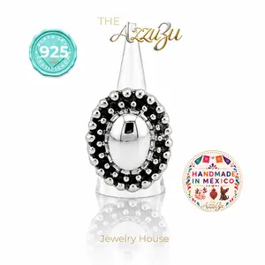 The AzzuZu Electroformed Sterling Silver  Luz Antigua Statement Ring