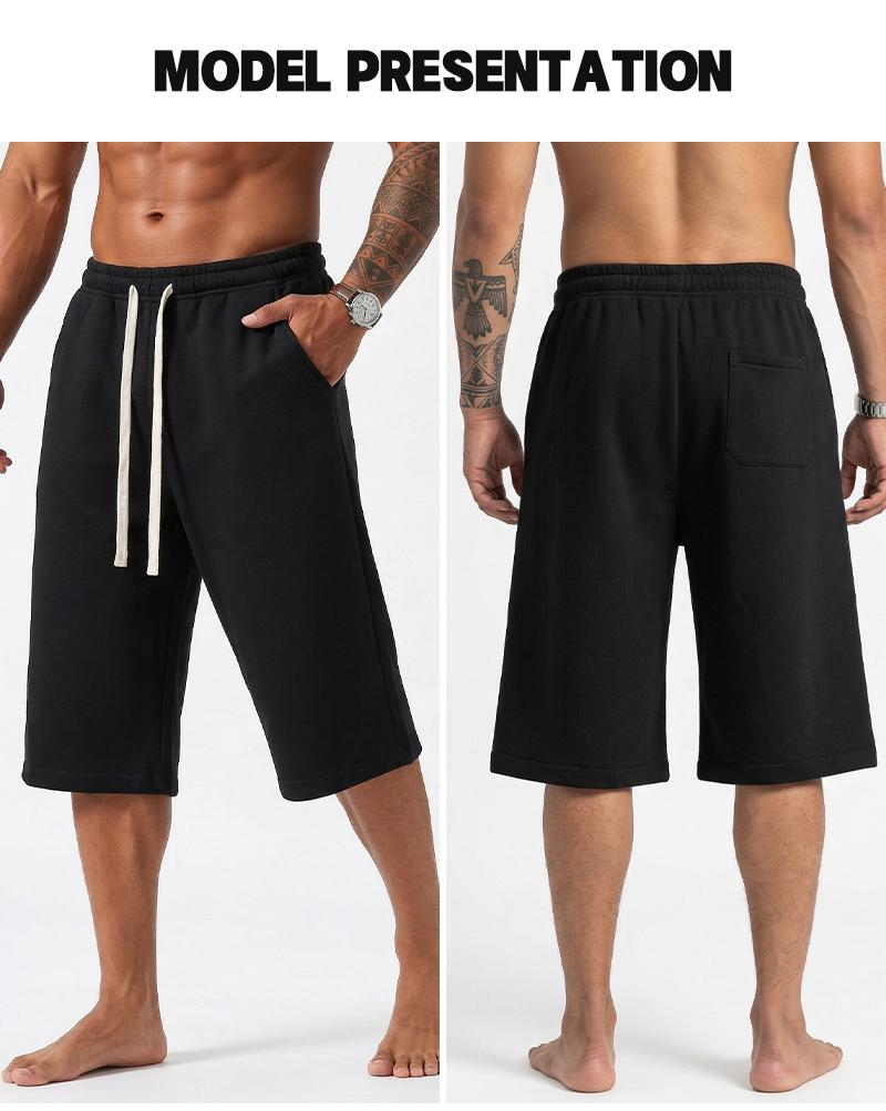 Men's Solid Pocket Waist Shorts, Lightweight Breathable Shorts, Casual Breathable Comfortable Shorts for Running Gym Workout, Men's Bottoms for All Seasons