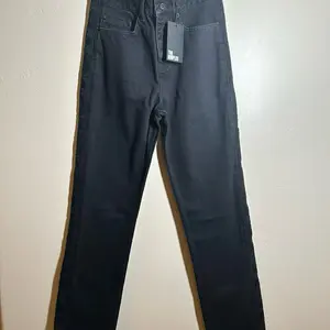 The Kooples Black Straight Leg Jeans With Southwest Embroidered Trim Size 27 Waist 14.5" Rise 11" Inseam 31" New with Tag